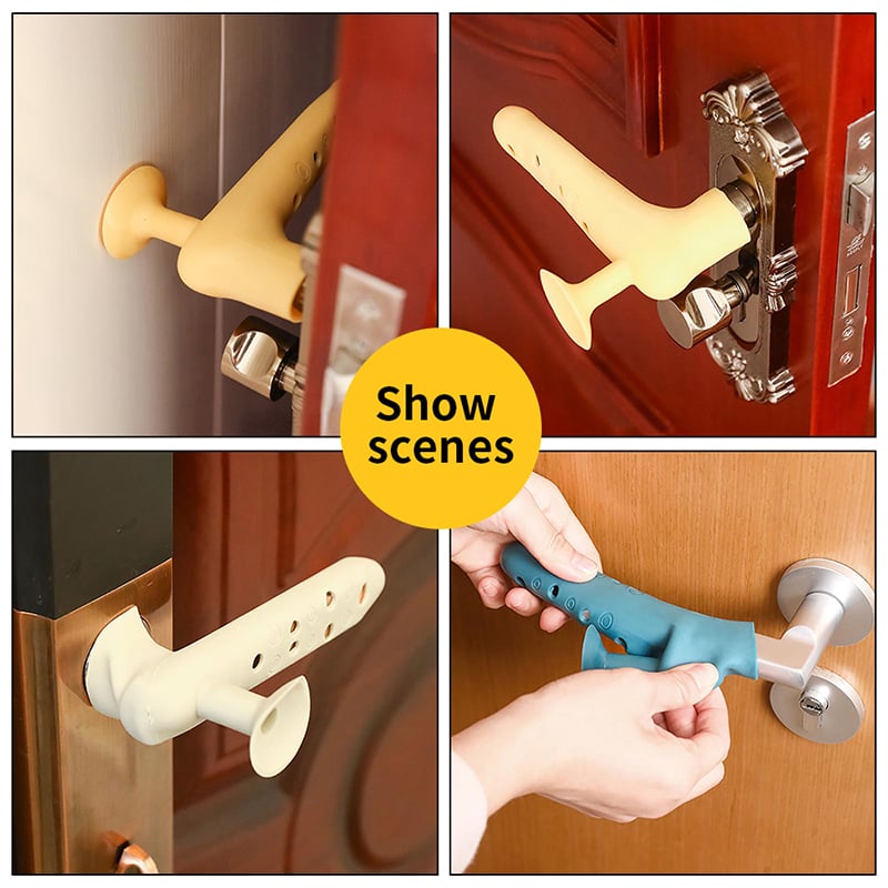 (🎅EARLY CHRISTMAS SALE-49% OFF) Anti collision silicone door handle protective cover-Buy 4 Get Extra 20% OFF