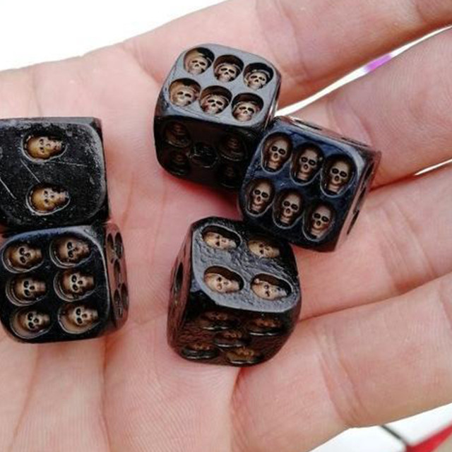 (🎃Early Halloween Sale - 50% OFF) Handmade Skull Dice, Buy 10 Pcs Free Shipping