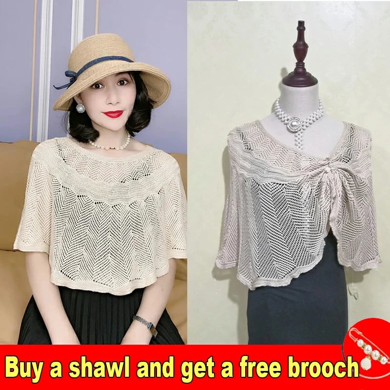 🔥Last Day Promotion 70% OFF-🔥-Knitted Sun-proof Shawl