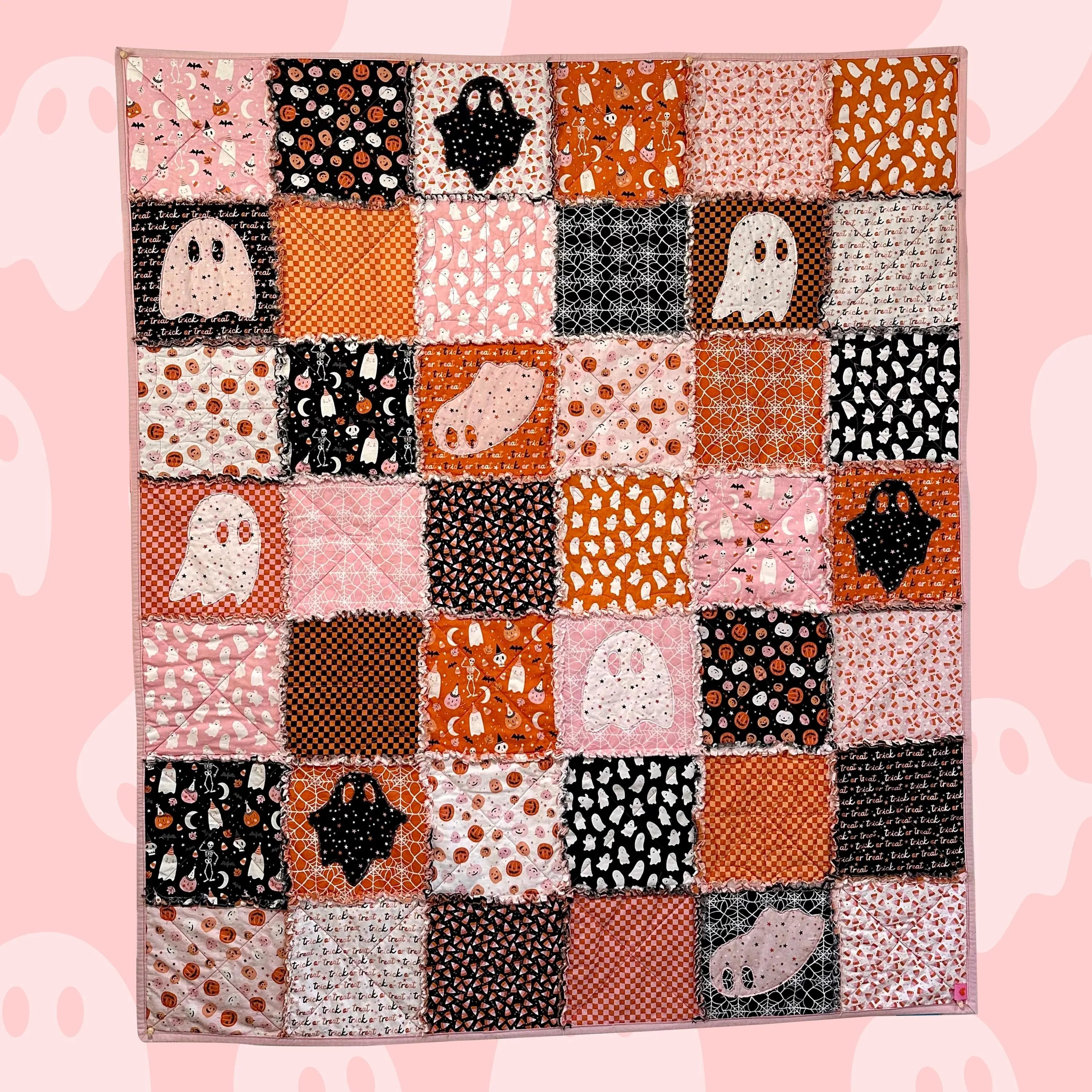👻 The Little Haunts Quilt – Spooky & Cozy Patchwork