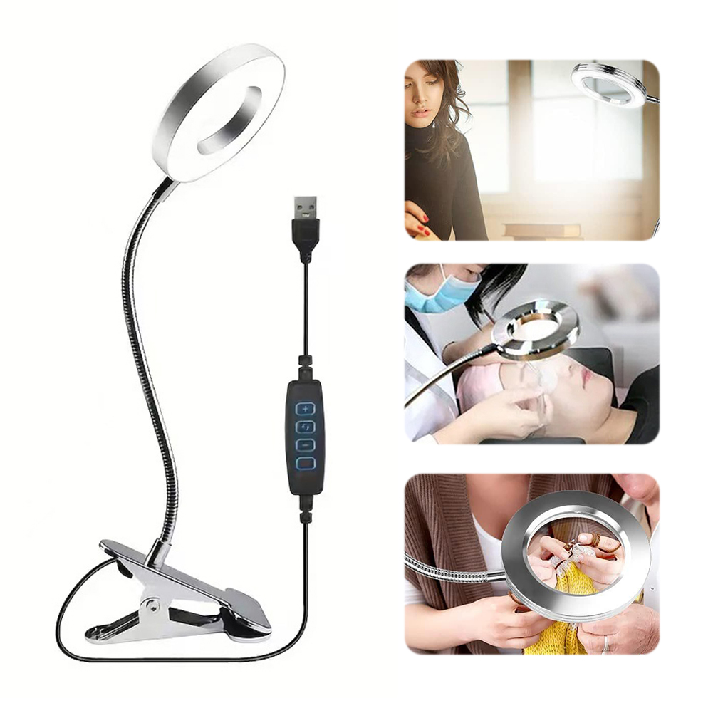 💥LAST DAY SALE 50% OFF💥Magnifying Glass Clip-On Desk Lamp⚡Buy 2 Free Shipping