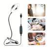 💥LAST DAY SALE 50% OFF💥Magnifying Glass Clip-On Desk Lamp⚡Buy 2 Free Shipping