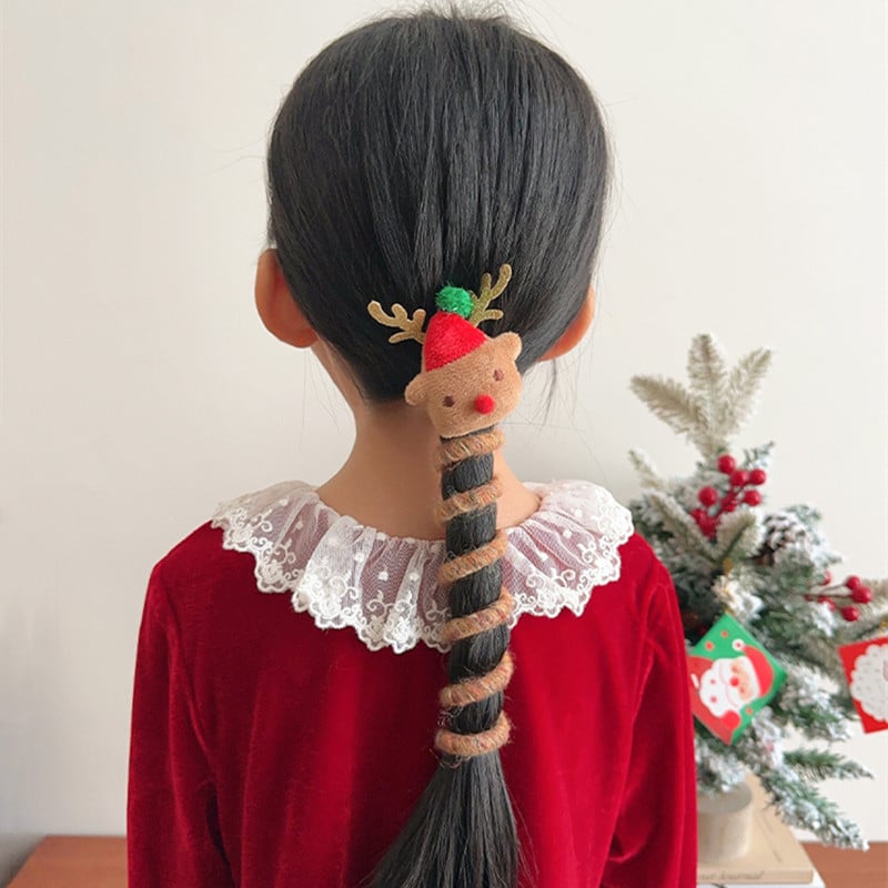 🌲Early Christmas Sale 50% Off🎄Christmas Telephone Wire Hair Bands for Kids🌸Buy 4 get Extra 10% OFF