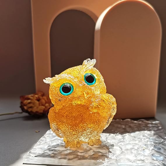 🔥Handmade Natural Crystal Gemstone Owl - Ready to Ship