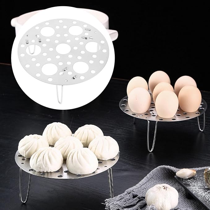 (🔥TikTok Hot Sale) -Stainless Steel Stock Stand Thick Egg Tray Hot Pot Steamer Kitchen