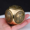 Brass Spherical Magic Cube Six-Sided Spinning To Play Decompression Handle Piece Pure Copper Ornaments Fingertip Gyroscope Decompression