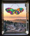 💕The Handmade Sun Catcher Colored Butterfly