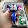 Hand Blown Glass Cat Christmas Tree Ornament