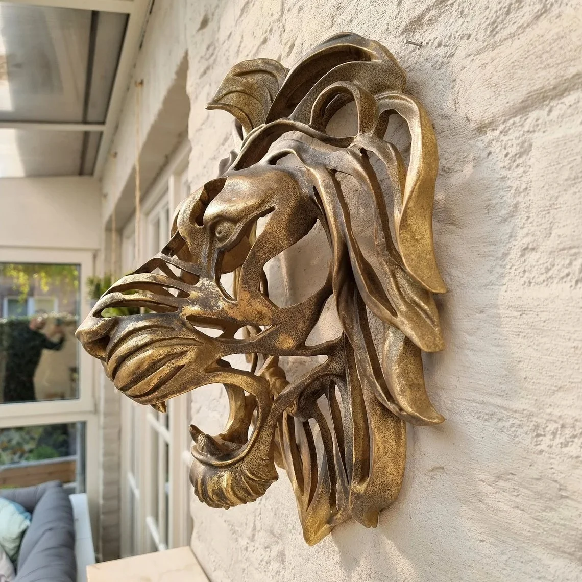 (Last Day Promotion - 50% OFF) 🦁Lion Head Wall Mounted Art Sculpture, BUY 2 FREE SHIPPING