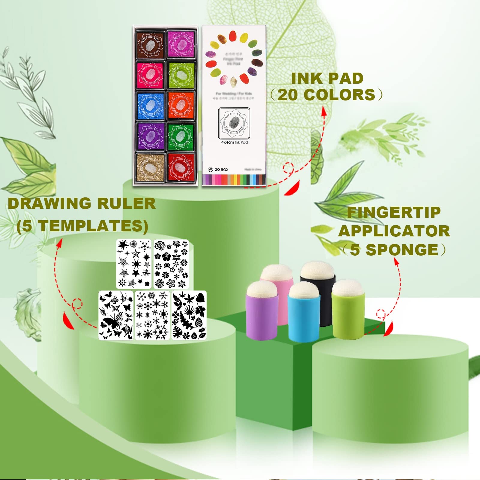 (🔥Last Day Promotion- SAVE 49% OFF)DIY Sponge Finger Painting Kit-BUY 2 FREE SHIPPING