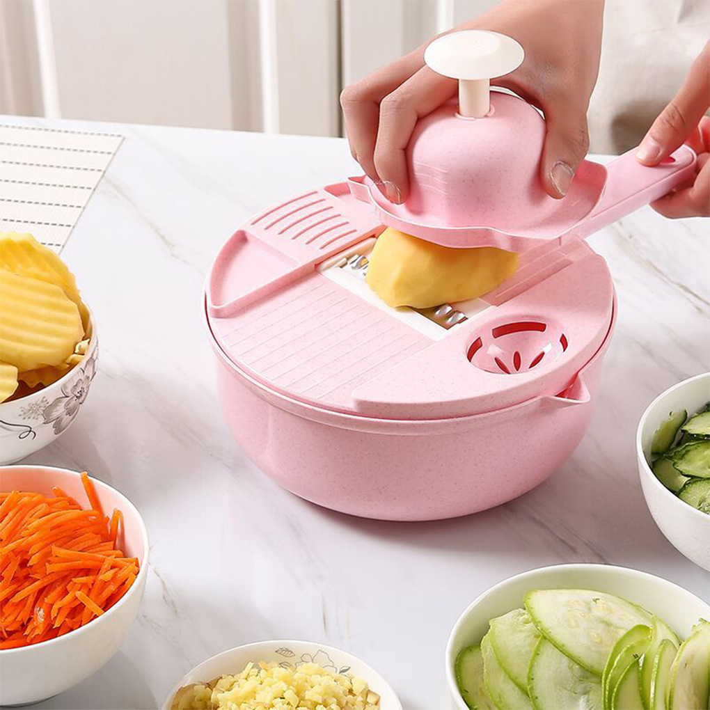 (🔥Summer Hot Sale -50% OFF)  12PCS Multifunctional Rotate Vegetable Cutter🎉BUY 2 GET FREE SHIPPING