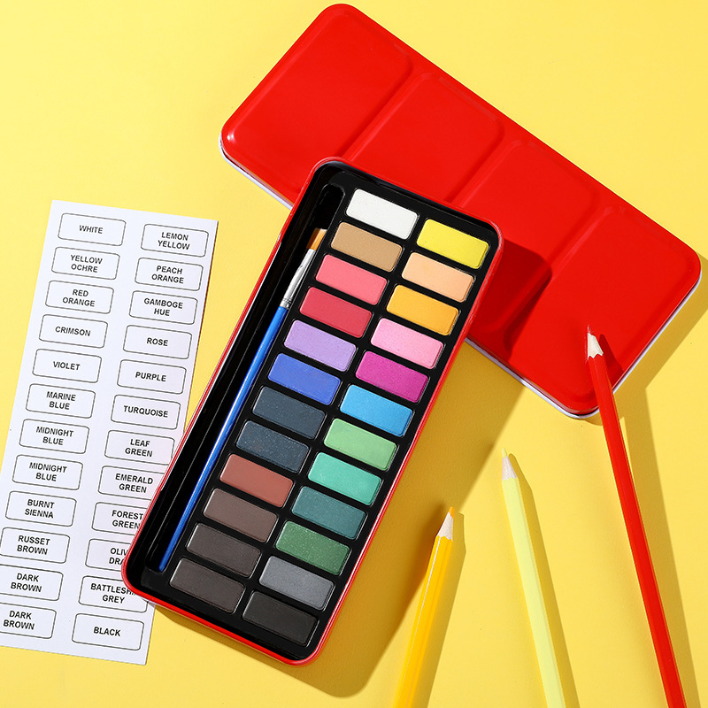 Watercolor paint set