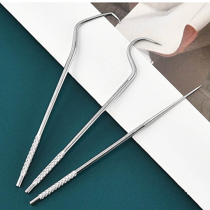 🔥LETZTER TAG 50 % RABATT-Zahnstocher Set aus Edelstahl (7 Stück)
