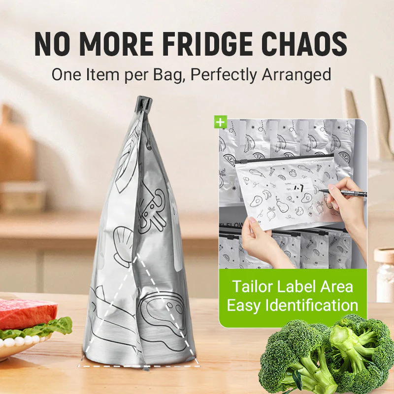 🍂TikTok Fall Sale — Last Day 70% OFF🎉Reusable Aluminum Foil Sealable Storage Bags🍗 Limited time offer! Buy 3 get 2 free🥦