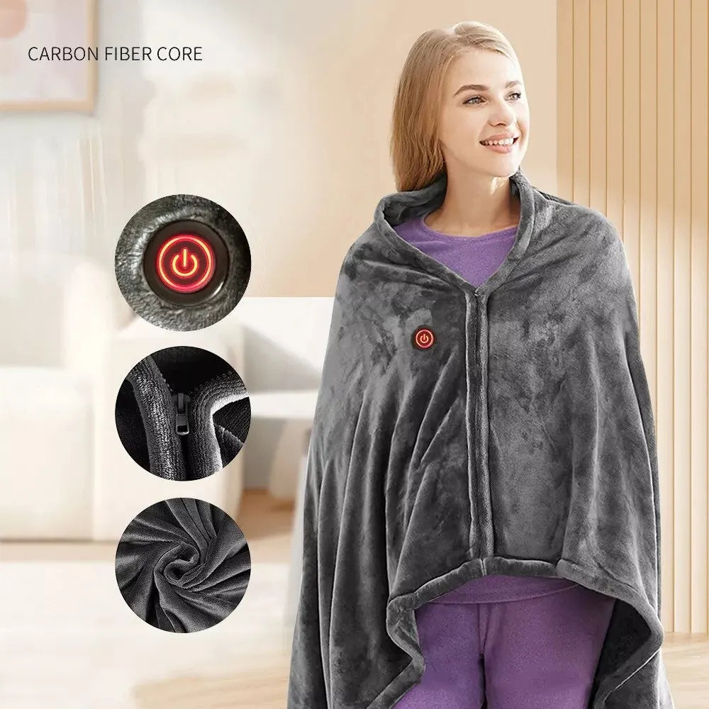 (🔥Black Friday Sale - 49% OFF) SnuggleNest™ Heated Blanket Sweater, ⚡Buy 2 Get Extra 10% OFF & FREE SHIPPING