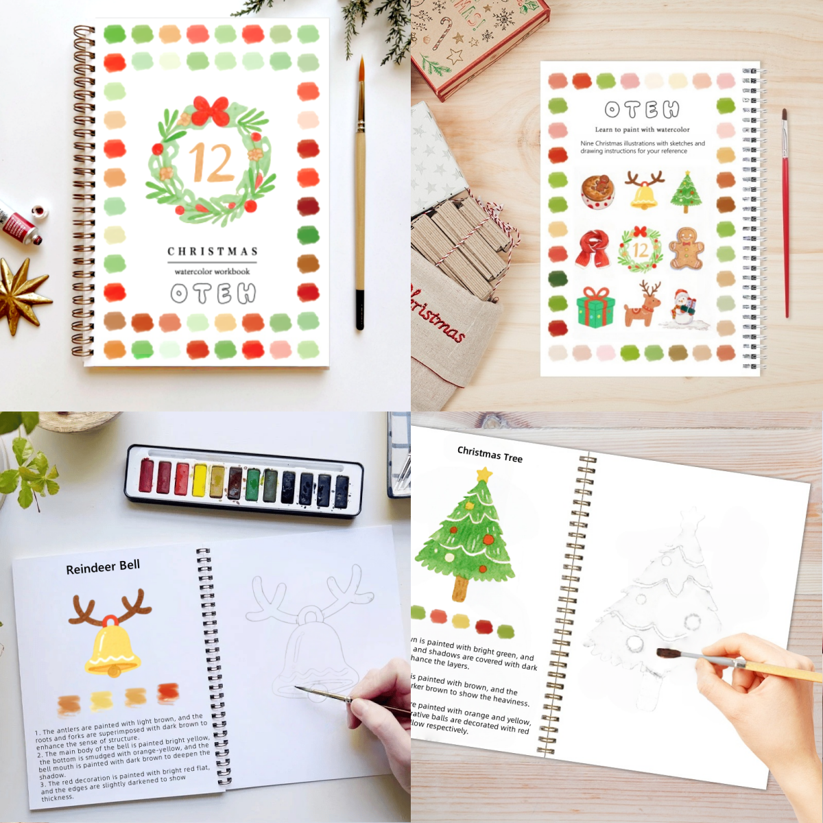 🎁Last Day Promotion 70% OFF💕 Watercolor Workbook🖼️Beginner-Friendly