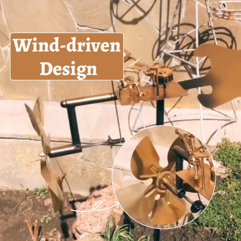 Metal Drummer Statue Courtyard Decoration