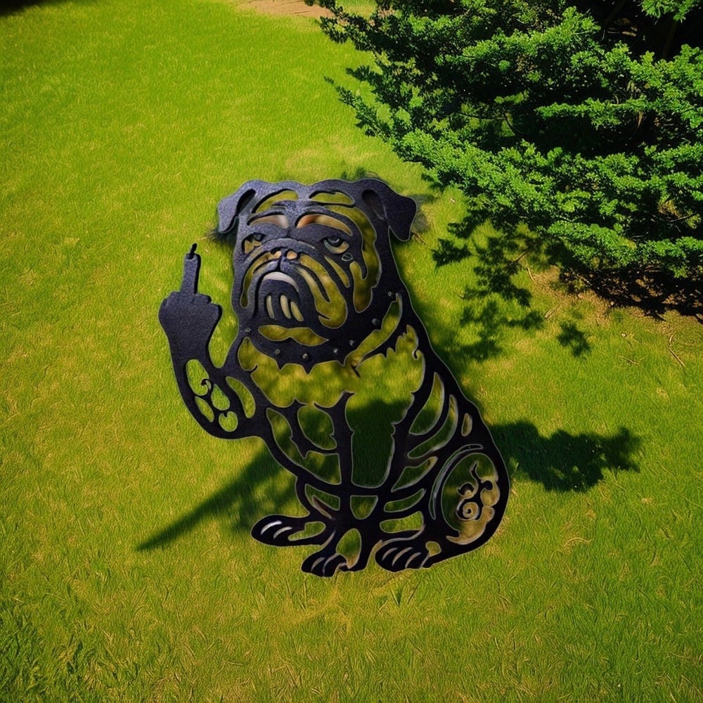 🔥 50% OFF – Limited Time Only!  Humorous Garden Decor – Middle Finger Trump, Bulldog & Bigfoot Cutouts