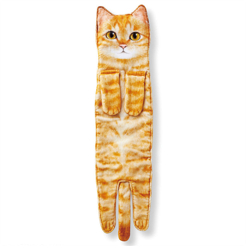 Cute Cat Hand Towel