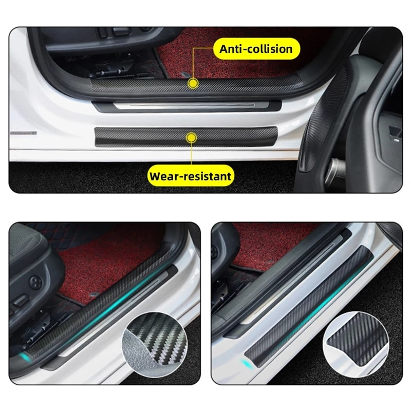 🎄Christmas Hot Sale 70% OFF🎄Anti-scratch Carbon Fiber Car Door Sill Cover
