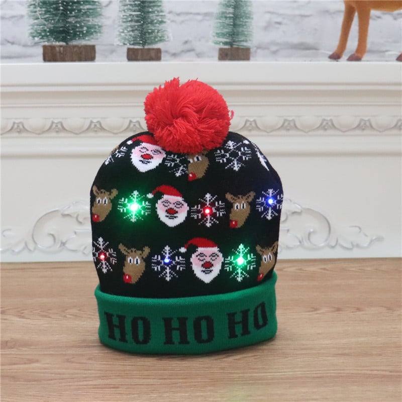 🎁 Christmas Sale 49% OFF- Christmas LED Light Knitted Beanies