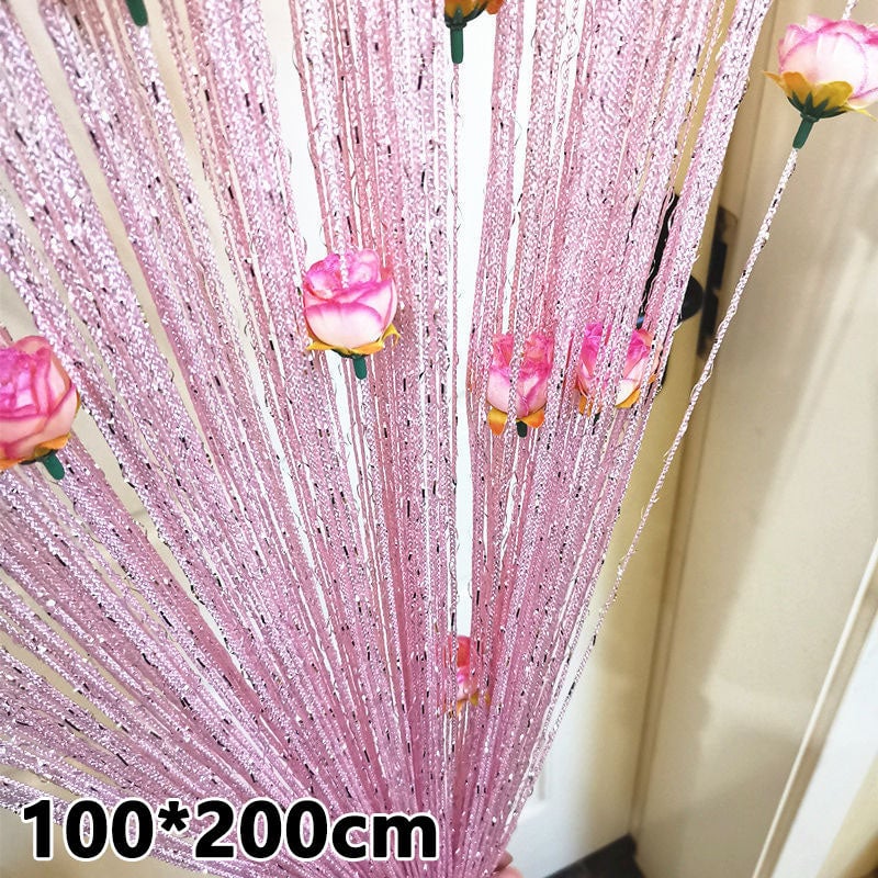 (🔥TikTok Summer SALE) Hanging Vestibule String Rose Curtain BUY 2 FREE SHIPPING!!