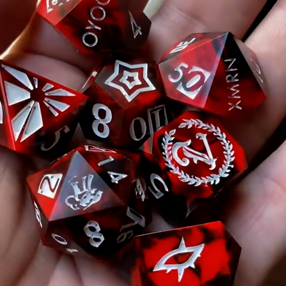 The Fool Tarot Dice Set – Handmade Tarot Dice Collection