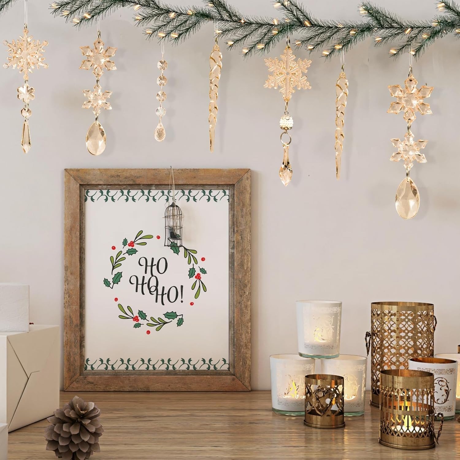 🎄TikTok Christmas Sale -70% OFF✨Winter New Year Party Supplies Set 🎅- Crystal Snowflake Ornaments For Christmas Tree