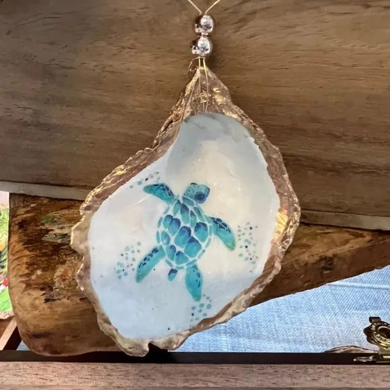 🌲Oyster Shell Christmas Ornament