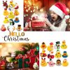 🌲24 Pcs Countdown Christmas Rubber Ducks Advent Calendar