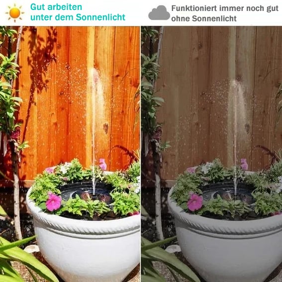 🔥Letzter Tag 49 % RABATT🚿verbesserter solarbetriebener Brunnen für den Außenbereich