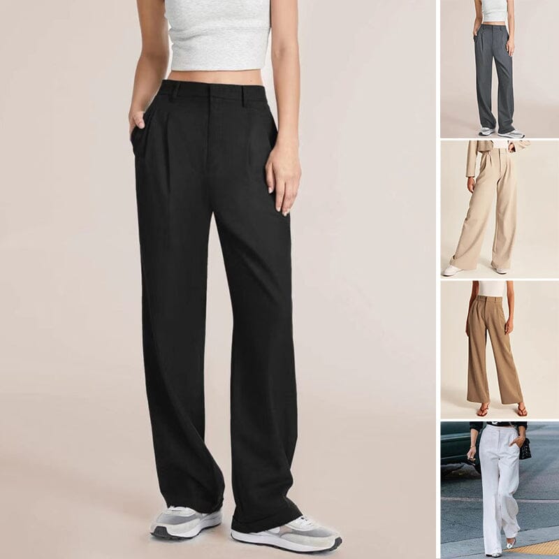 (🔥Last Day Promotion - 50%OFF) High Waist Tailored Wide Leg Pants