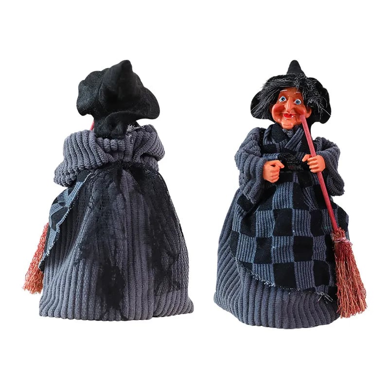 🎁TikTok Last Day Sale - 70% OFF🧙🧹Halloween Witch Doll Statue Decor Desktop