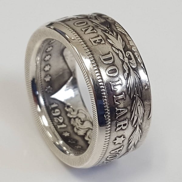 🎁 Classic Morgan Dollar Coin Ring