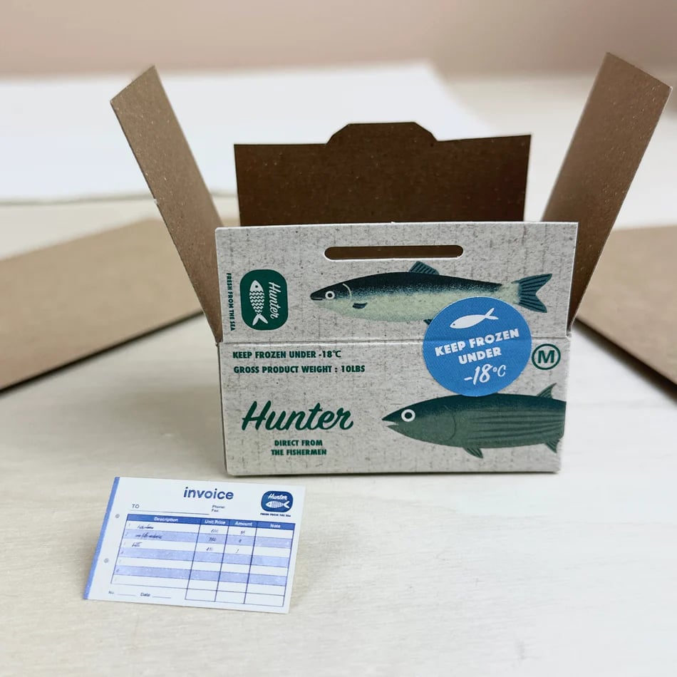 🔥Miniature Shipping Box Flake Sticker Set