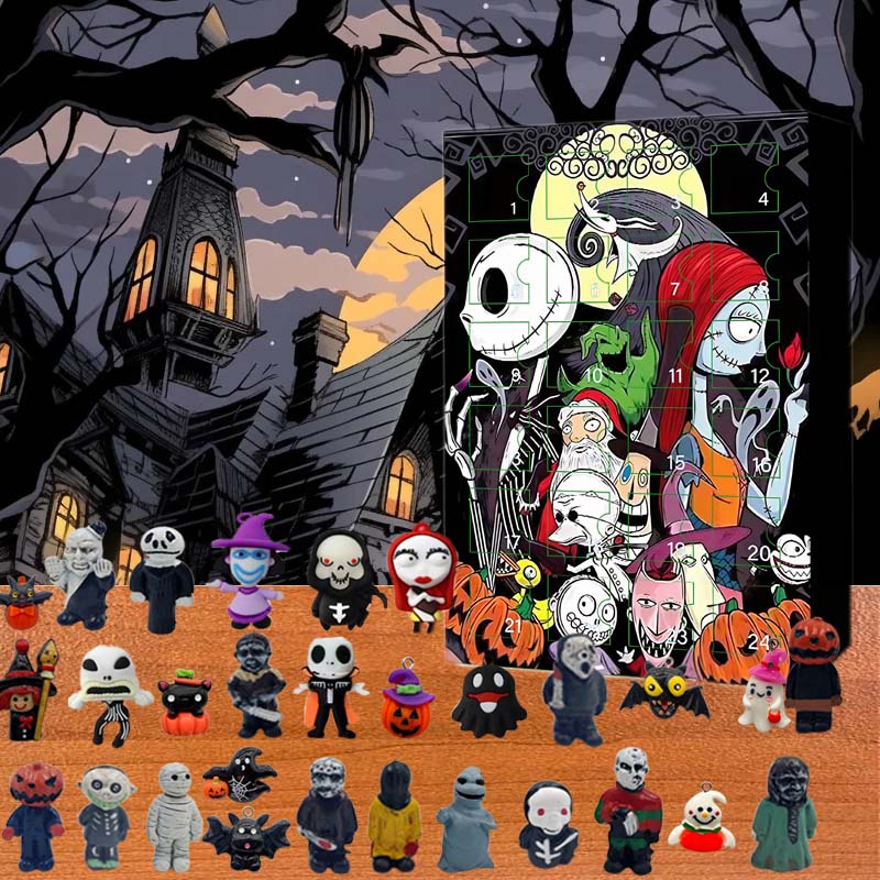 🔥Last Day Promotion 48% OFF-🎁-Halloween Horror Movie Characters Advent Calendar