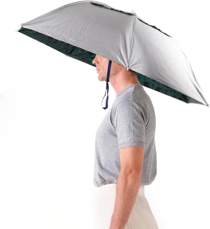 ⏰LAST DAY SALE 50% OFF🔥Head Umbrella Hat-Compact Folding Hands Free Hat Umbrella