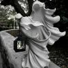🔥Last Day 49% OFF - Lantern Cracker Barrel Ghost Statue Halloween Decor