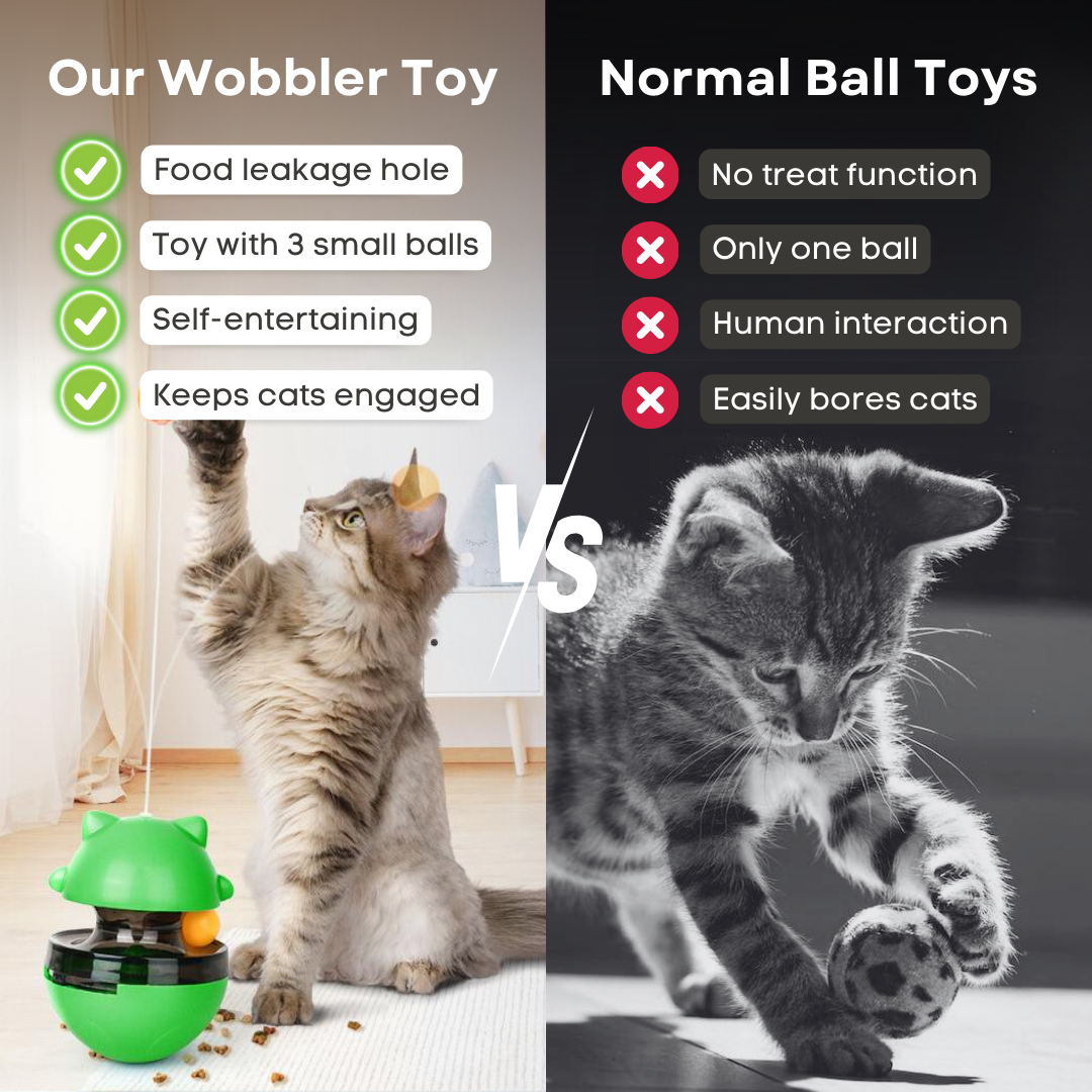 🔥Last Day 50% off😎3-in-1 Wobbler Toy🐾