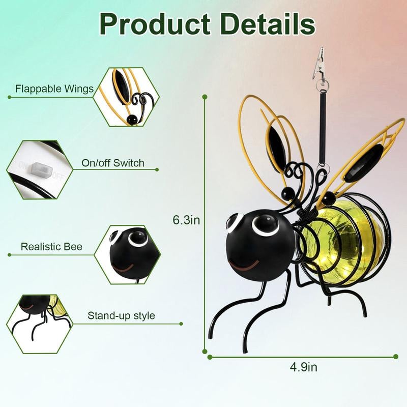 🐝Outdoor Hanging Solar Bee Light