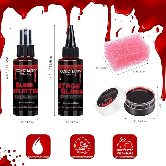 Halloween Fake Blood Special Effects Makeup Kit