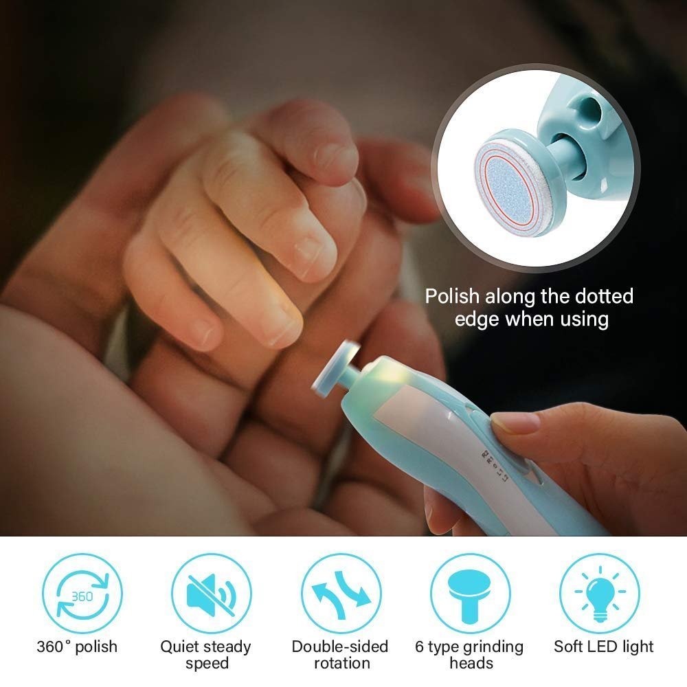(🔥Last Day Promotion- SAVE 48% OFF)Premium LED Baby Nail Trimmer Set