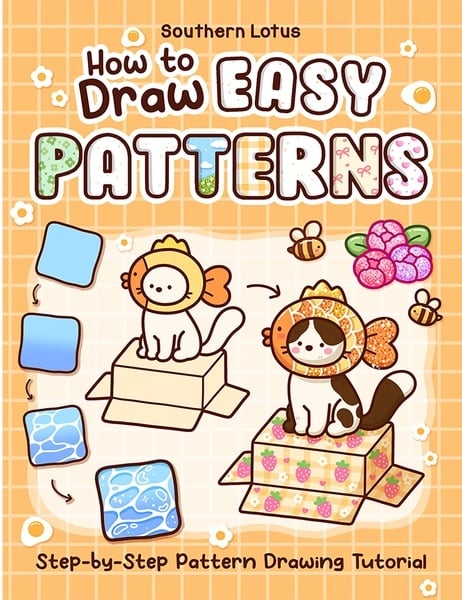How to Draw Patterns – Easy Step-by-Step Drawing Book for Beginners📚✏️