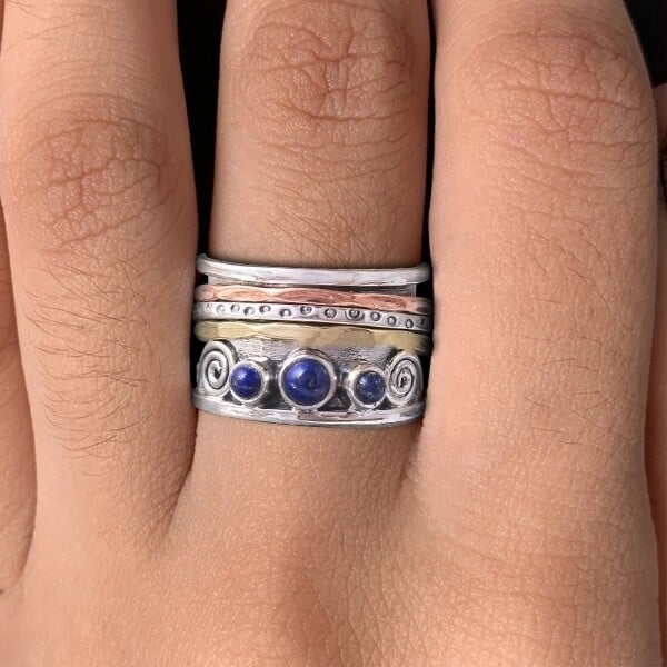 🔥 Last Day Promotion 75% OFF🎁Bohemian Lapis Lazuli Meditation Ring