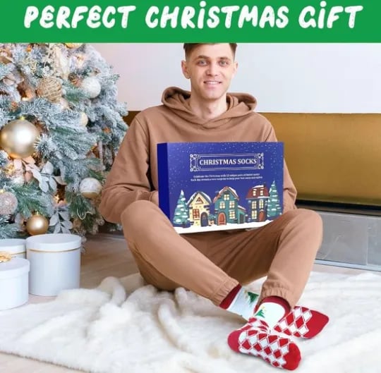 2024 Christmas Warm Socks Advent Calendar