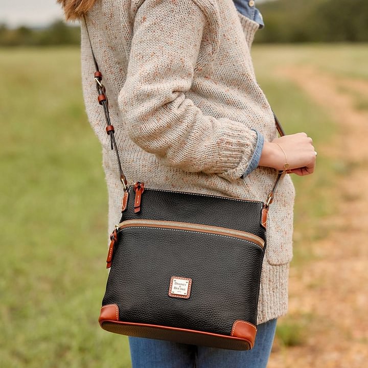 💥QVC Recommend💥DOONEY & BOURKE Pebble Grain Crossbody(BUY MORE SAVE MORE)