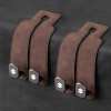 TwinHook Leather Car Headrest Hangers