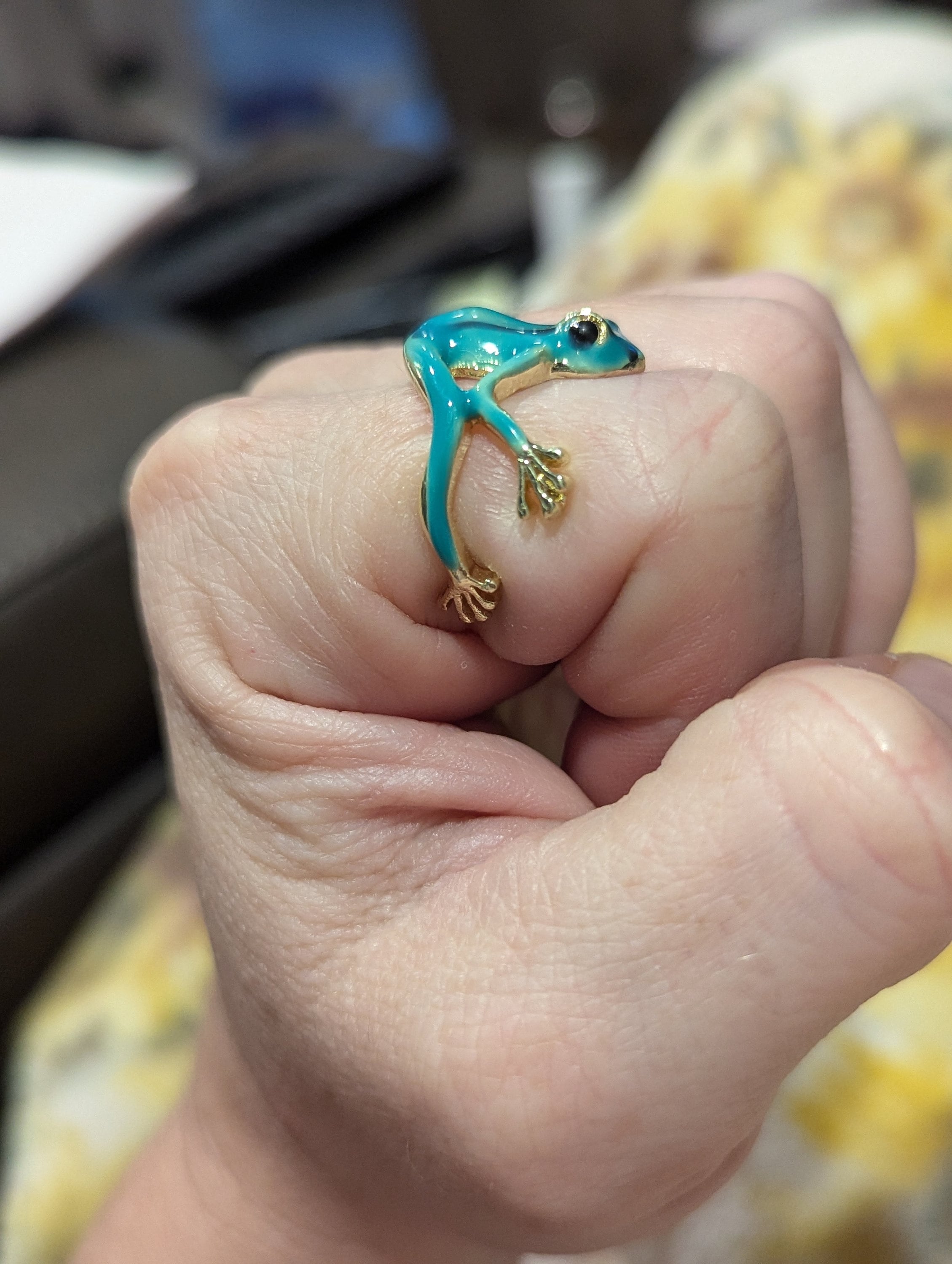 🌿Spring Hot Sale 49% OFF💥 Mini Green Tree Frog Ring