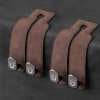 TwinHook Leather Car Headrest Hangers