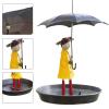 🌈Hot Sale 70% Off🎁Hanging Umbrella Girl Bird Feeder Garden Decor☂️